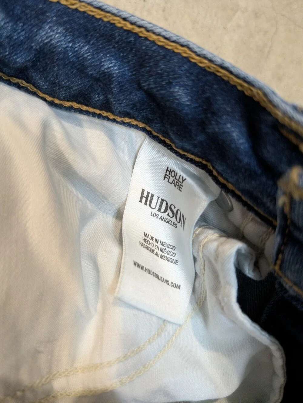 Hudson Holly Flare Leg Jeans Women's 25 Denim High Rise